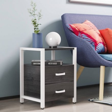 Тумба універсальна Ferrum-decor Вів'єн 2/2 50x41x40 білий ДСП Сосна Кембра 16мм (FRD-104165) Тумба універсальна Ferrum-decor Вів'єн 2/2 50x41x40 білий ДСП Сосна Кембра 16мм (FRD-104165)