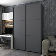 Шафа-купе двохдверна Doros G-Caiser 180х60х240 см Графіт (DRS-011034) Шафа-купе двохдверна Doros G-Caiser 180х60х240 см Графіт (DRS-011034)