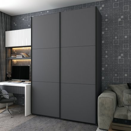 Шафа-купе двохдверна Doros G-Caiser 180х60х240 см Графіт (DRS-011034) Шафа-купе двохдверна Doros G-Caiser 180х60х240 см Графіт (DRS-011034)