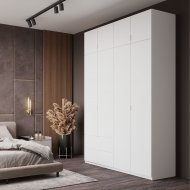 Шафа розпашна с антресолью Doros Лукас 160х50х240 см Білий (DRS-011193)