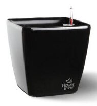 Розумний вазон Quadrato Flower Lover 34 см чорний глянсовий 4111664