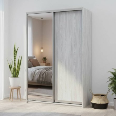 Шафа-купе Doros Сити Лайт Сосна Натти 1 ДСП / 1 дзеркало 150х45х225 (DRS-011962)