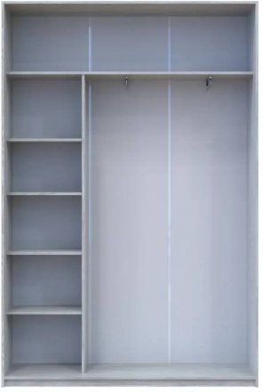 Шафа-купе Doros Сити Лайт Сосна Натти 1 ДСП / 1 дзеркало 150х45х225 (DRS-011962)