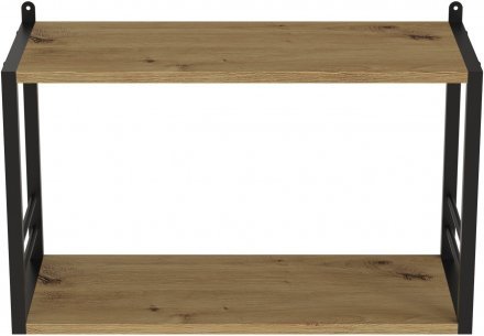 Книжкова полиця універсальна Ferrum-decor Стім 1 38x63x26 чорний ДСП Дуб Артизан 16мм (FRD-104087) Книжкова полиця універсальна Ferrum-decor Стім 1 38x63x26 чорний ДСП Дуб Артизан 16мм (FRD-104087)