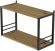 Книжкова полиця універсальна Ferrum-decor Стім 1 38x63x26 чорний ДСП Дуб Артизан 16мм (FRD-104087)