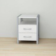 Тумба універсальна Ferrum-decor Вів'єн 2/2 50x41x40 сірий ДСП Біле 16мм (FRD-104166)