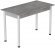 Стіл кухонний Ferrum-decor Беніта 75x120x80 Білий ДСП Бетон 16мм (FRD-105570)