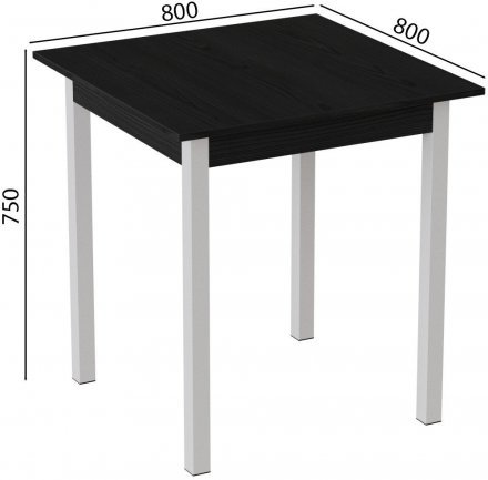 Стіл кухонний Ferrum-decor Дієго 75x80x80 Білий ДСП Сосна Кембра 16мм (FRD-105712) Стіл кухонний Ferrum-decor Дієго 75x80x80 Білий ДСП Сосна Кембра 16мм (FRD-105712)