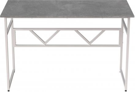 Стіл письмовий Раян Ferrum-decor 750x1400x700 Білий метал ДСП Бетон 16 мм (FRD-106502) Стіл письмовий Раян Ferrum-decor 750x1400x700 Білий метал ДСП Бетон 16 мм (FRD-106502)