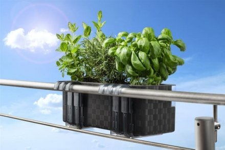 Вазон із системою автополиву Cobble Trio 6,2 л антрацит (8595096966306) 79007