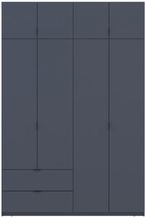 Шафа розпашна с антресолью Doros Лукас 160х50х240 см Графіт (DRS-011194) Шафа розпашна с антресолью Doros Лукас 160х50х240 см Графіт (DRS-011194)