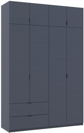 Шафа розпашна с антресолью Doros Лукас 160х50х240 см Графіт (DRS-011194) Шафа розпашна с антресолью Doros Лукас 160х50х240 см Графіт (DRS-011194)