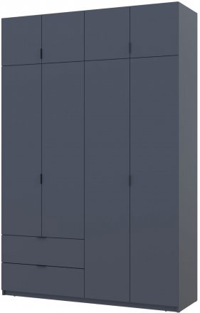 Шафа розпашна с антресолью Doros Лукас 160х50х240 см Графіт (DRS-011194) Шафа розпашна с антресолью Doros Лукас 160х50х240 см Графіт (DRS-011194)