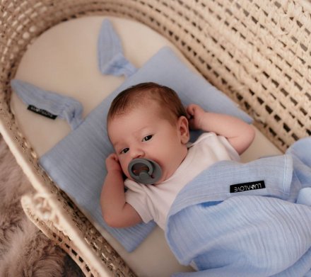 Подушка-кролик муслінова 20x30 см Serenity lullalove-7453 Подушка-кролик муслінова 20x30 см Serenity lullalove-7453