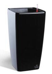 Розумний вазон Quadrato Flower Lover 34 см чорний глянсовий 4111665