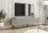 Тумба під телевізор Perfect Home Оро / Oro 3-дверна з чорними ніжками RTV175 MDF Сірий (PFH-091344)