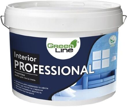 Акрилова фарба для стін та стелі Interior Professional 3 л. Акрилова фарба для стін та стелі Interior Professional 3 л.