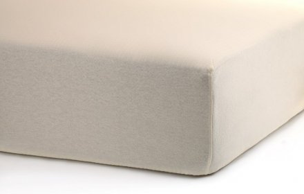 Простирадло на резинці Софт Найт кремова трикотаж 140х200 см