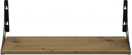 Полиця настінна Ferrum-decor Ханді 2 240x600x240 метал Чорний ДСП Дуб Артизан 16 мм (FRD-102580) Полиця настінна Ferrum-decor Ханді 2 240x600x240 метал Чорний ДСП Дуб Артизан 16 мм (FRD-102580)
