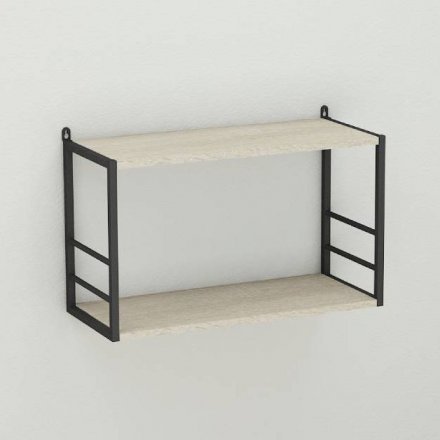 Книжкова полиця універсальна Ferrum-decor Стім 1 38x63x26 чорний ДСП Дуб Сонома 16мм (FRD-104088) Книжкова полиця універсальна Ferrum-decor Стім 1 38x63x26 чорний ДСП Дуб Сонома 16мм (FRD-104088)