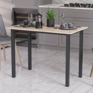 Стіл універсальний Knap Ferrum-decor 750x1400x600 Чорний метал ДСП Дуб Сан-Марино 16 мм (FRD-106355) Стіл універсальний Knap Ferrum-decor 750x1400x600 Чорний метал ДСП Дуб Сан-Марино 16 мм (FRD-106355)
