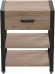 Тумба універсальна Ferrum-decor Вів'єн 1/2 50x41x40 чорний ДСП Дуб Сан-Марино 16мм (FRD-104122)