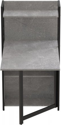 Стіл книжка з етажеркою Практик 1 Ferrum-decor 1200x640x990 Чорний метал ДСП Бетон 16 мм (FRD-104617) Стіл книжка з етажеркою Практик 1 Ferrum-decor 1200x640x990 Чорний метал ДСП Бетон 16 мм (FRD-104617)