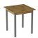 Стіл кухонний Ferrum-decor Дієго 75x80x80 Сірий ДСП Дуб Артизан 32мм (FRD-105713)