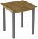 Стіл кухонний Ferrum-decor Дієго 75x80x80 Сірий ДСП Дуб Артизан 32мм (FRD-105713)