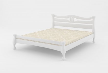 Двоспальне ліжко Mebigrand Даллас Білий (RAL9003) 160х200 см (DMBG-1769)