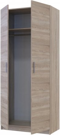 Шафа розпашна для одягу Doros Промо 90х48х204 см Дуб сонома (DRS-011196) Шафа розпашна для одягу Doros Промо 90х48х204 см Дуб сонома (DRS-011196)