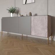 Комод на золотих металевих ніжках LION Грей 204x38x76,5 см Антрацит/Камінь (LION-042683) Комод на золотих металевих ніжках LION Грей 204x38x76,5 см Антрацит/Камінь (LION-042683)