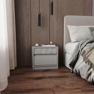 Тумба приліжкова Еверест Стайл-500 50,2х39х44,2 см Кашемір/Бетон (DTM-071155) Тумба приліжкова Еверест Стайл-500 50,2х39х44,2 см Кашемір/Бетон (DTM-071155)