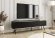 Тумба під телевізор Perfect Home Оро / Oro 3-дверна з чорними ніжками RTV175 MDF Чорний (PFH-091346)
