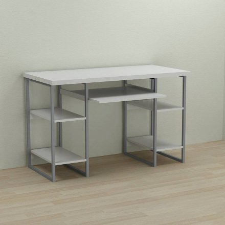 Письмовий стіл Ferrum-decor Тім 76x120x60 сірий ДСП Біле 32мм (FRD-102463) Письмовий стіл Ferrum-decor Тім 76x120x60 сірий ДСП Біле 32мм (FRD-102463)