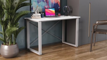 Письмовий стіл Ferrum-decor Драйв 750x1200x600 Сірий метал ДСП Біле 16 мм (FRD-103115) Письмовий стіл Ferrum-decor Драйв 750x1200x600 Сірий метал ДСП Біле 16 мм (FRD-103115)