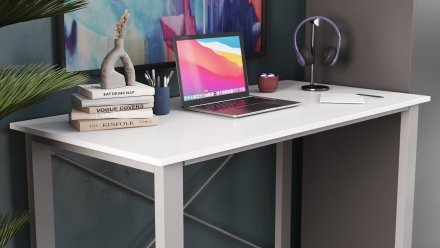 Письмовий стіл Ferrum-decor Драйв 750x1200x600 Сірий метал ДСП Біле 16 мм (FRD-103115) Письмовий стіл Ferrum-decor Драйв 750x1200x600 Сірий метал ДСП Біле 16 мм (FRD-103115)