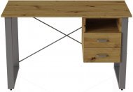 Письмовий стіл із ящиками Ferrum-decor Оскар 750x1200x600 метал Сірий ДСП Дуб Артизан 16 мм (FRD-103232) Письмовий стіл із ящиками Ferrum-decor Оскар 750x1200x600 метал Сірий ДСП Дуб Артизан 16 мм (FRD-103232)