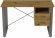 Письмовий стіл із ящиками Ferrum-decor Оскар 750x1200x600 метал Сірий ДСП Дуб Артизан 16 мм (FRD-103232)