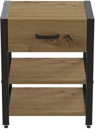 Тумба універсальна Ferrum-decor Вів'єн 1/2 50x41x40 чорний ДСП Дуб Артизан 16мм (FRD-104123) Тумба універсальна Ferrum-decor Вів'єн 1/2 50x41x40 чорний ДСП Дуб Артизан 16мм (FRD-104123)