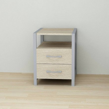 Тумба універсальна Ferrum-decor Вів'єн 2/2 50x41x40 сірий ДСП Дуб Сонома 16мм (FRD-104168) Тумба універсальна Ferrum-decor Вів'єн 2/2 50x41x40 сірий ДСП Дуб Сонома 16мм (FRD-104168)