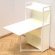 Стіл книжка з етажеркою Практик 1 Ferrum-decor 1200x640x990 Білий метал ДСП Біле 16 мм (FRD-104618)