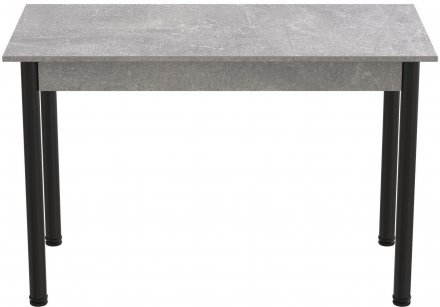 Стіл кухонний Ferrum-decor Беніта 75x120x80 Чорний ДСП Бетон 16мм (FRD-105572)