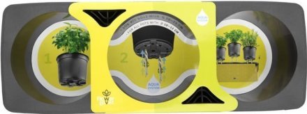 Вазон із системою автополиву Cobble Trio 6,2 л світло-блакитний (8595096966290) 79009 Вазон із системою автополиву Cobble Trio 6,2 л світло-блакитний (8595096966290) 79009