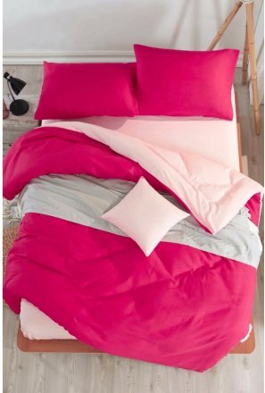 Постільна білизна Paint Mix Fusia-Somon ранфорс євро svt-2000022292405 Постільна білизна Paint Mix Fusia-Somon ранфорс євро svt-2000022292405