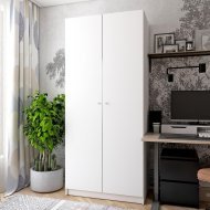 Шафа розпашна для одягу Doros Промо 90х48х204 см Білий (DRS-011197) Шафа розпашна для одягу Doros Промо 90х48х204 см Білий (DRS-011197)