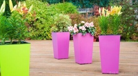 Вазон Elise 30 см фуксія матовий 4111386012 Вазон Elise 30 см фуксія матовий 4111386012