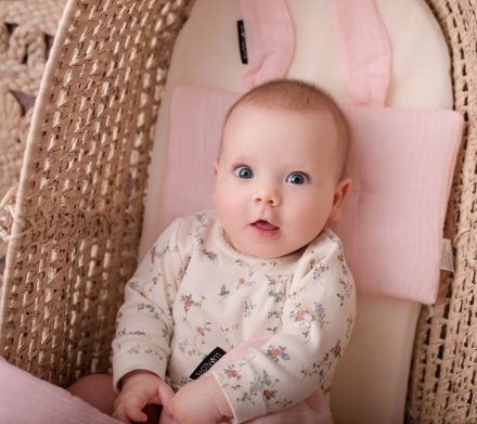 Подушка-кролик муслінова 20x30 см Powder Pink lullalove-7446 Подушка-кролик муслінова 20x30 см Powder Pink lullalove-7446