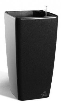 Розумний вазон Quadrato Flower Lover 41 см чорний глянцевий 4111666