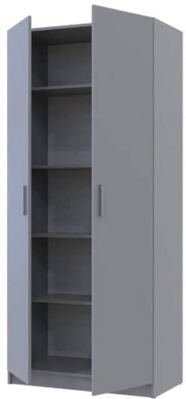 Шафа для одягу Doros Promo з полицями Сірий 2 ДСП 90х48х204 DRS-011632 (80737770) Шафа для одягу Doros Promo з полицями Сірий 2 ДСП 90х48х204 DRS-011632 (80737770)
